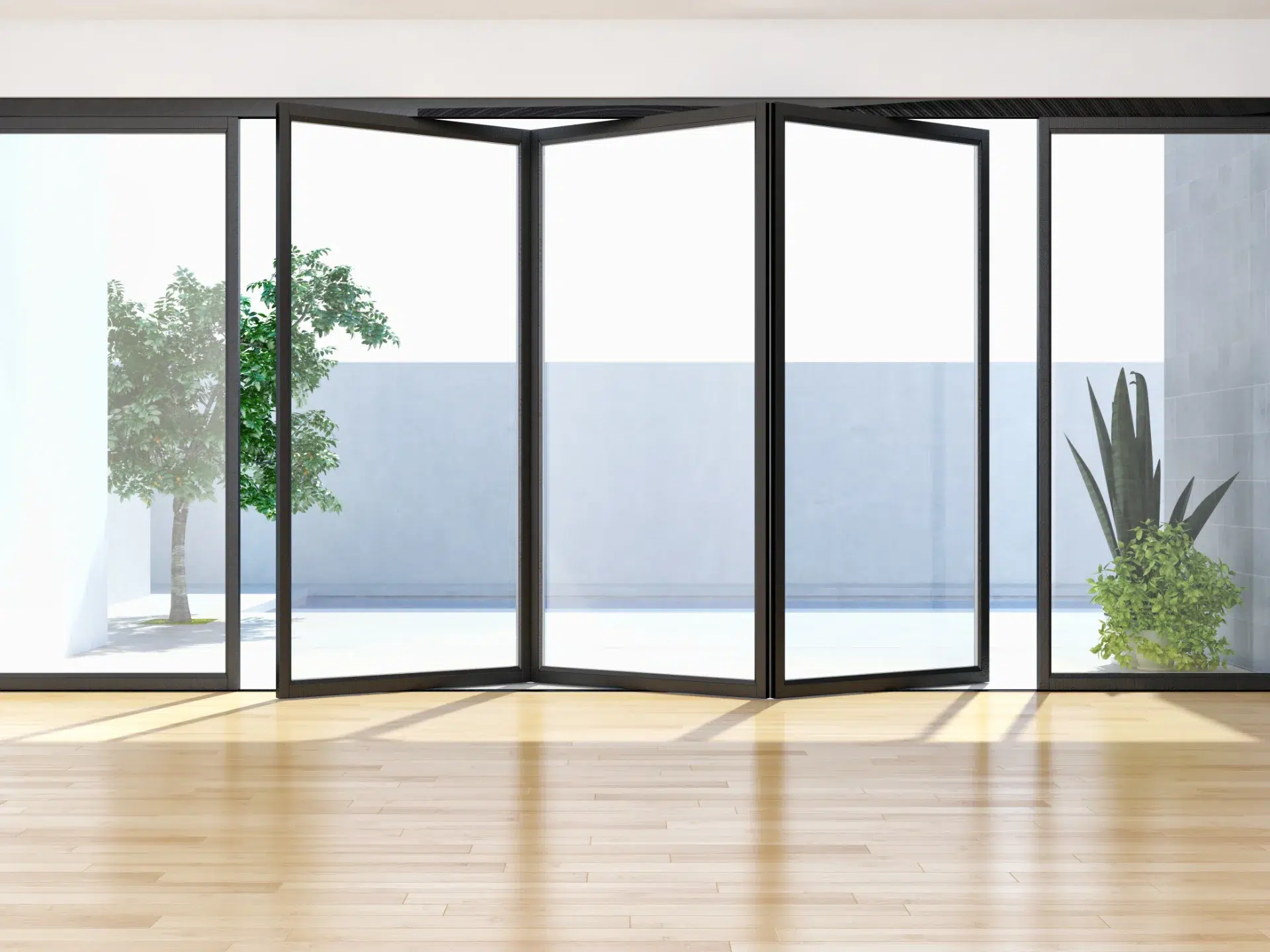 VLX 100 Bifold / Folding Door in Fresno, CA | Meridian Windows and Doors Fresno - detail 1