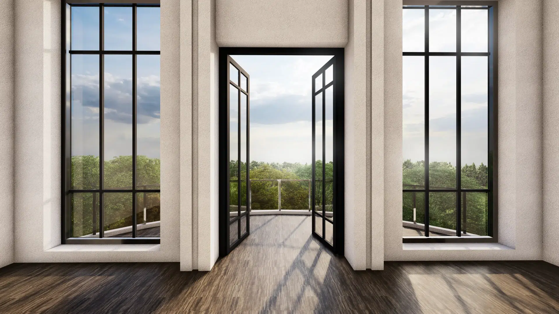 VLX 100 Double Swing / French Door in Fresno, CA | Meridian Windows and Doors Fresno - detail 1